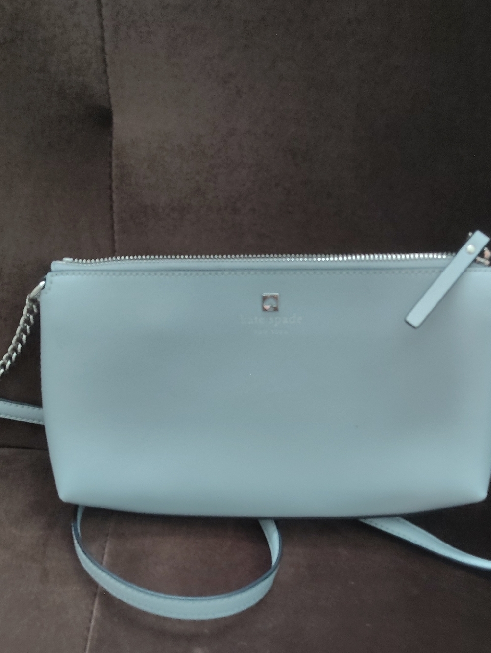 kate spade Pale Blue Leather Crossbody Bag